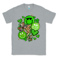 Heather Grey st patrick's day green smile Classic Tee - Artiststas