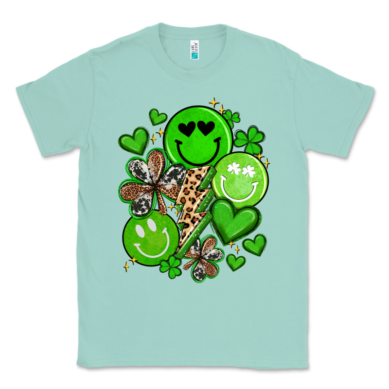 St Patrick's Day Green Smile Classic Tee by Artiststas | Teevron