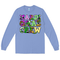 Colony Blue mardi gras crew olivia Long Sleeve Tee - OliviaCreatesArt
