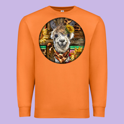 Western Alpaca Premium Sweatshirt Designed By Barkaloodesign