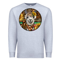 Heather Grey western alpaca Premium Sweatshirt - BarkalooDesign
