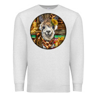 Oatmeal Heather western alpaca Premium Sweatshirt - BarkalooDesign