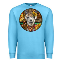 Ocean Blue western alpaca Premium Sweatshirt - BarkalooDesign