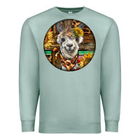 Seafoam western alpaca Premium Sweatshirt - BarkalooDesign