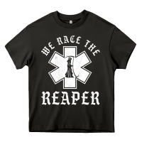 Asphalt Emt, Ems And Paramedic We Race the Reaper Heavy Core Tee - longCreatives