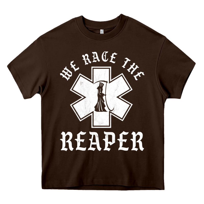 Emt, Ems And Paramedic We Race The Reaper Heavy Core Tee by longCreatives | Teevron