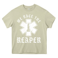 Mossy Emt, Ems And Paramedic We Race the Reaper Heavy Core Tee - longCreatives