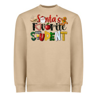Mushroom santa's favorite student christmas Heavyweight Sweatshirt - LillyAllenDesigns