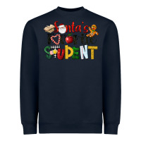 Navy santa's favorite student christmas Heavyweight Sweatshirt - LillyAllenDesigns