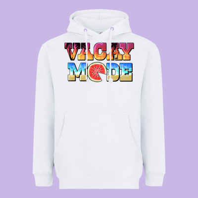 Vacay Mode Watermelon Heavyweight Hoodie Designed By Barkaloodesign