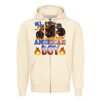 Sandshell all american boy monster truck Zipper Hoodie - Artiststas