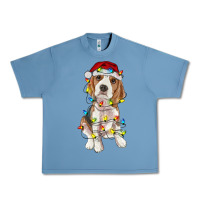 Pebble Blue christmas beagle Urban Heavy Tee - RanaPortraitStore