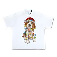 White christmas beagle Urban Heavy Tee - RanaPortraitStore