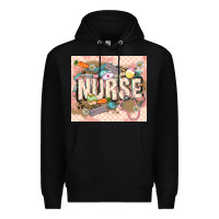 Black Easter Nurse Premium Hoodie - LillyAllenDesigns