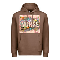 Chestnut Easter Nurse Premium Hoodie - LillyAllenDesigns