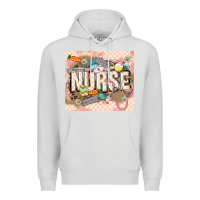 Dove Grey Easter Nurse Premium Hoodie - LillyAllenDesigns