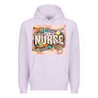 Lilac Easter Nurse Premium Hoodie - LillyAllenDesigns