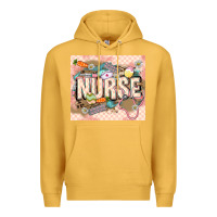 Mustard Easter Nurse Premium Hoodie - LillyAllenDesigns