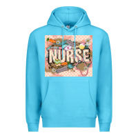 Ocean Blue Easter Nurse Premium Hoodie - LillyAllenDesigns