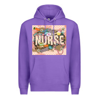 Purple Easter Nurse Premium Hoodie - LillyAllenDesigns