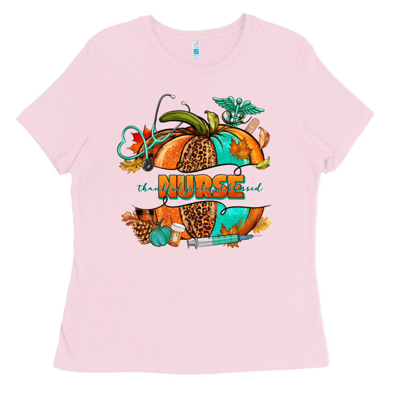 Pumpkin Nurse Ladies Tee by NancyCooperArtShop | Teevron
