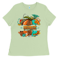 Matcha pumpkin nurse Ladies Tee - NancyCooperArtShop