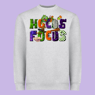 Hocus Focus Teacher Halloween Heavyweight Sweatshirt Designed By Lillyallendesigns