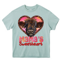 Arona mama's sweetheart highland calf Heavy Core Tee - RanaPortraitStore