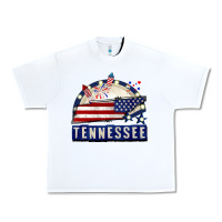 White tennessee 4th of july Urban Heavy Tee - CowGirlArtShop