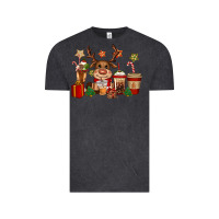 Vintage Black reindeer coffe cups christmas Vintage Tee - CowGirlArtShop