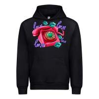 Black love balloons and pink valentines telephone Urban Hoodie - AdoDesignShop