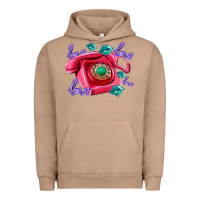 Pigment Burro love balloons and pink valentines telephone Urban Hoodie - AdoDesignShop