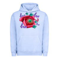 Pigment Grape Ice love balloons and pink valentines telephone Urban Hoodie - AdoDesignShop