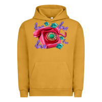 Pigment Peanut Butter love balloons and pink valentines telephone Urban Hoodie - AdoDesignShop