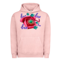 Pigment Salmon love balloons and pink valentines telephone Urban Hoodie - AdoDesignShop