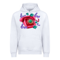 White love balloons and pink valentines telephone Urban Hoodie - AdoDesignShop