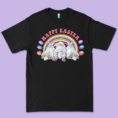 Happy Easter Bunny Tails Premium Tee Designed By Ranaportraitstore