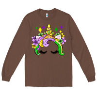 Chestnut unicorn mardi gras olivia Long Sleeve Tee - OliviaCreatesArt