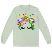 Matcha unicorn mardi gras olivia Long Sleeve Tee - OliviaCreatesArt