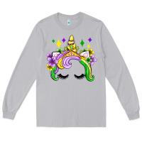 Moon Dust unicorn mardi gras olivia Long Sleeve Tee - OliviaCreatesArt