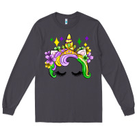 Smoke unicorn mardi gras olivia Long Sleeve Tee - OliviaCreatesArt