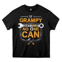 Black Mens Grampy Funny Handyman Fix It Fathers Day Gift Heavy Core Tee - longCreatives