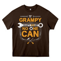 Mens Grampy Funny Handyman Fix It Fathers Day Gift Heavy Core Tee | Teevron