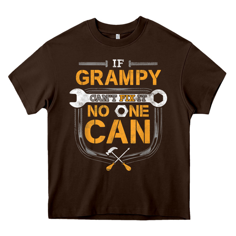 Mens Grampy Funny Handyman Fix It Fathers Day Gift Heavy Core Tee by longCreatives | Teevron
