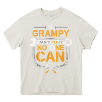 Cream Mens Grampy Funny Handyman Fix It Fathers Day Gift Heavy Core Tee - longCreatives