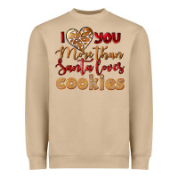 Mushroom i love you more than santa loves cookies Heavyweight Sweatshirt - LillyAllenDesigns