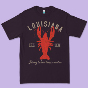 Louisiana Crawfish T Laissez Le Bon Temps Rouler Premium Tee Designed By Longcreatives