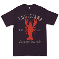 Plum Louisiana Crawfish T Laissez le bon temps rouler Premium Tee - longCreatives