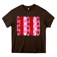 Chocolate Brown valentine's day brushstrokes Heavy Core Tee - RanaPortraitStore