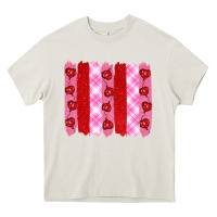 Cream valentine's day brushstrokes Heavy Core Tee - RanaPortraitStore